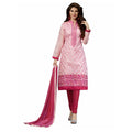 HD Women's Chanderi Unstitched Salwar Suit-Material With Dupatta (Pink,2 Mtrs)