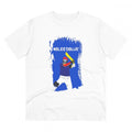 HamariDookan Men's PC Cotton Cricket Design Printed T Shirt (Color: White, Thread Count: 180GSM)