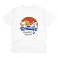 HamariDookan Men's PC Cotton Beautiful Summer Printed T Shirt (Color: White, Thread Count: 180GSM)