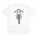 HamariDookan Men's PC Cotton Bike Ride Design Printed T Shirt (Color: White, Thread Count: 180GSM)