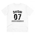 HamariDookan Men's PC Cotton Cricket Design Printed T Shirt (Color: White, Thread Count: 180GSM)