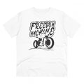 HamariDookan Men's PC Cotton Bike Ride Design Printed T Shirt (Color: White, Thread Count: 180GSM)