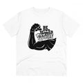 HamariDookan Men's PC Cotton Be Beter Than Yesterday Printed T Shirt (Color: White, Thread Count: 180GSM)