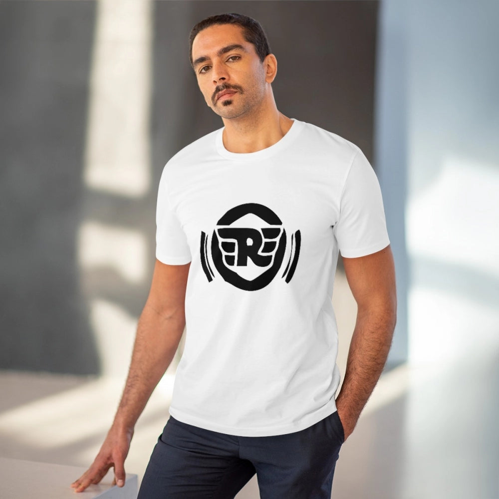 HamariDookan Men's PC Cotton Bike Ride Design Printed T Shirt (Color: White, Thread Count: 180GSM)