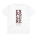 HamariDookan Men's PC Cotton Exposure Printed T Shirt (Color: White, Thread Count: 180GSM)