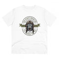 HamariDookan Men's PC Cotton Gorila Desing Printed T Shirt (Color: White, Thread Count: 180GSM)
