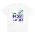 HamariDookan Men's PC Cotton Market Joyu Che Printed T Shirt (Color: White, Thread Count: 180GSM)