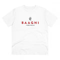 HamariDookan Men's PC Cotton Me Bhaghi Printed T Shirt (Color: White, Thread Count: 180GSM)