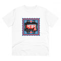 HamariDookan Men's PC Cotton Majanu Printed T Shirt (Color: White, Thread Count: 180GSM)