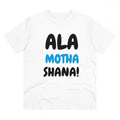HamariDookan Men's PC Cotton Marathi Desing Printed T Shirt (Color: White, Thread Count: 180GSM)