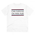 HamariDookan Men's PC Cotton Quotes Printed T Shirt (Color: White, Thread Count: 180GSM)