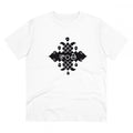 HamariDookan Men's PC Cotton Telugu Desing Printed T Shirt (Color: White, Thread Count: 180GSM)