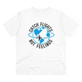 HamariDookan Men's PC Cotton Explore The Unseen Printed T Shirt (Color: White, Thread Count: 180GSM)