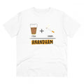 HamariDookan Men's PC Cotton Telugu Desing Printed T Shirt (Color: White, Thread Count: 180GSM)