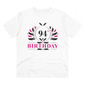 HamariDookan Men's PC Cotton 94th Birthday Printed T Shirt (Color: White, Thread Count: 180GSM)