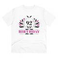 HamariDookan Men's PC Cotton 92nd Birthday Printed T Shirt (Color: White, Thread Count: 180GSM)