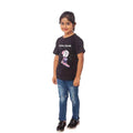 HamariDookan Girls Cotton Snow Board Half Sleeve TShirt (Black)