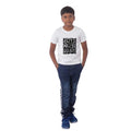 HamariDookan Boys Cotton Will Be Cool Half Sleeve TShirt (White)