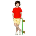 HamariDookan Boys Cotton Plain Half Sleeve TShirt (Red)