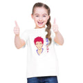 HamariDookan Girls Cotton Akashi Half Sleeve TShirt (White)