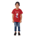 HamariDookan Girls Cotton Snow Board Half Sleeve TShirt (Maroon)