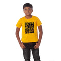 HamariDookan Boys Cotton Will Be Cool Half Sleeve TShirt (Mustard)