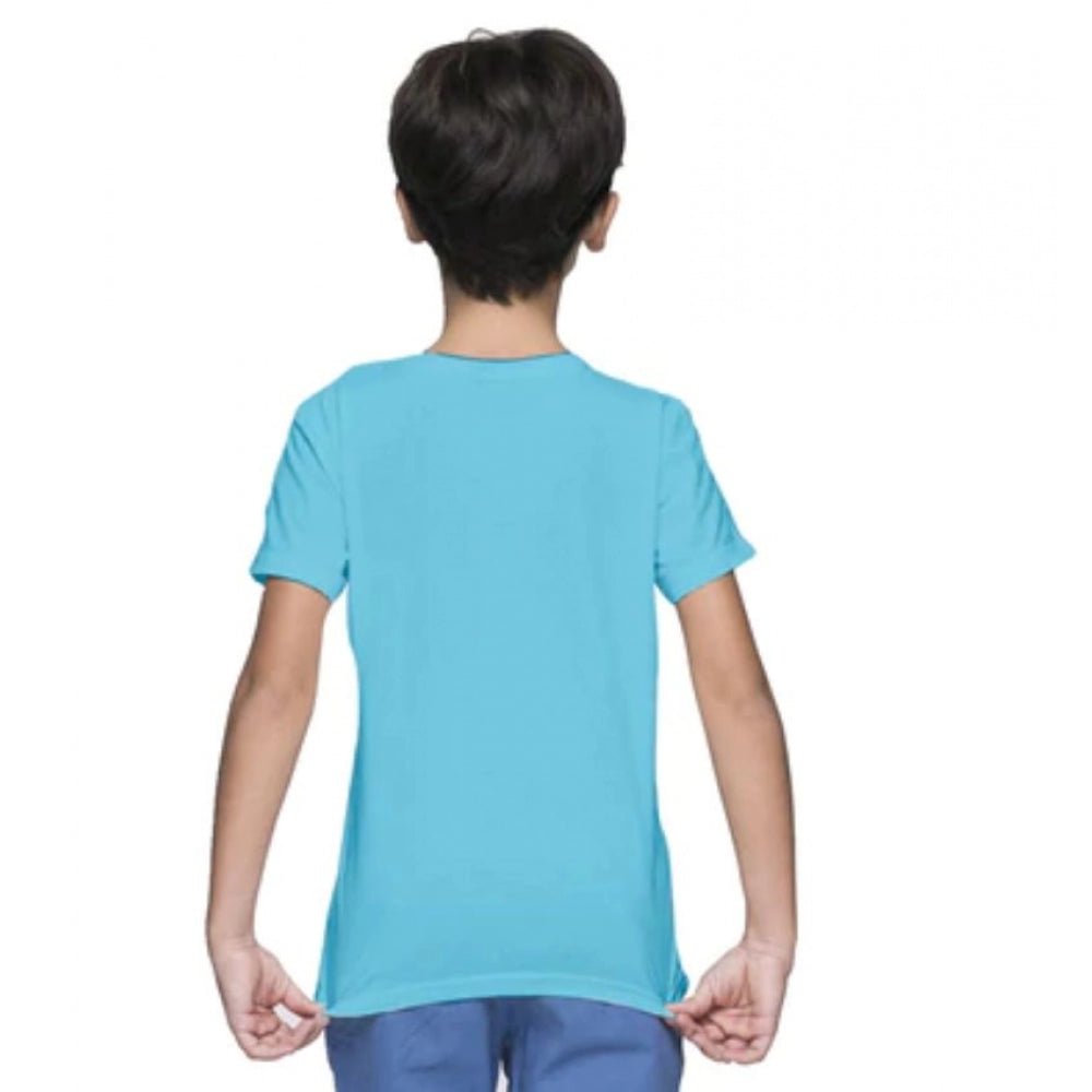 HamariDookan Boys Cotton Baby Shark Half Sleeve TShirt (Blue)