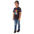HamariDookan Girls Cotton Cat Half Sleeve TShirt (Black)