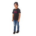 HamariDookan Girls Cotton Princess Half Sleeve TShirt (Black)