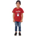 HamariDookan Girls Cotton Adelie Half Sleeve TShirt (Maroon)