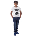 HamariDookan Boys Cotton Off Road Adventure Half Sleeve TShirt (White)