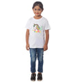 HamariDookan Girls Cotton Unicorn Face Half Sleeve TShirt (White)
