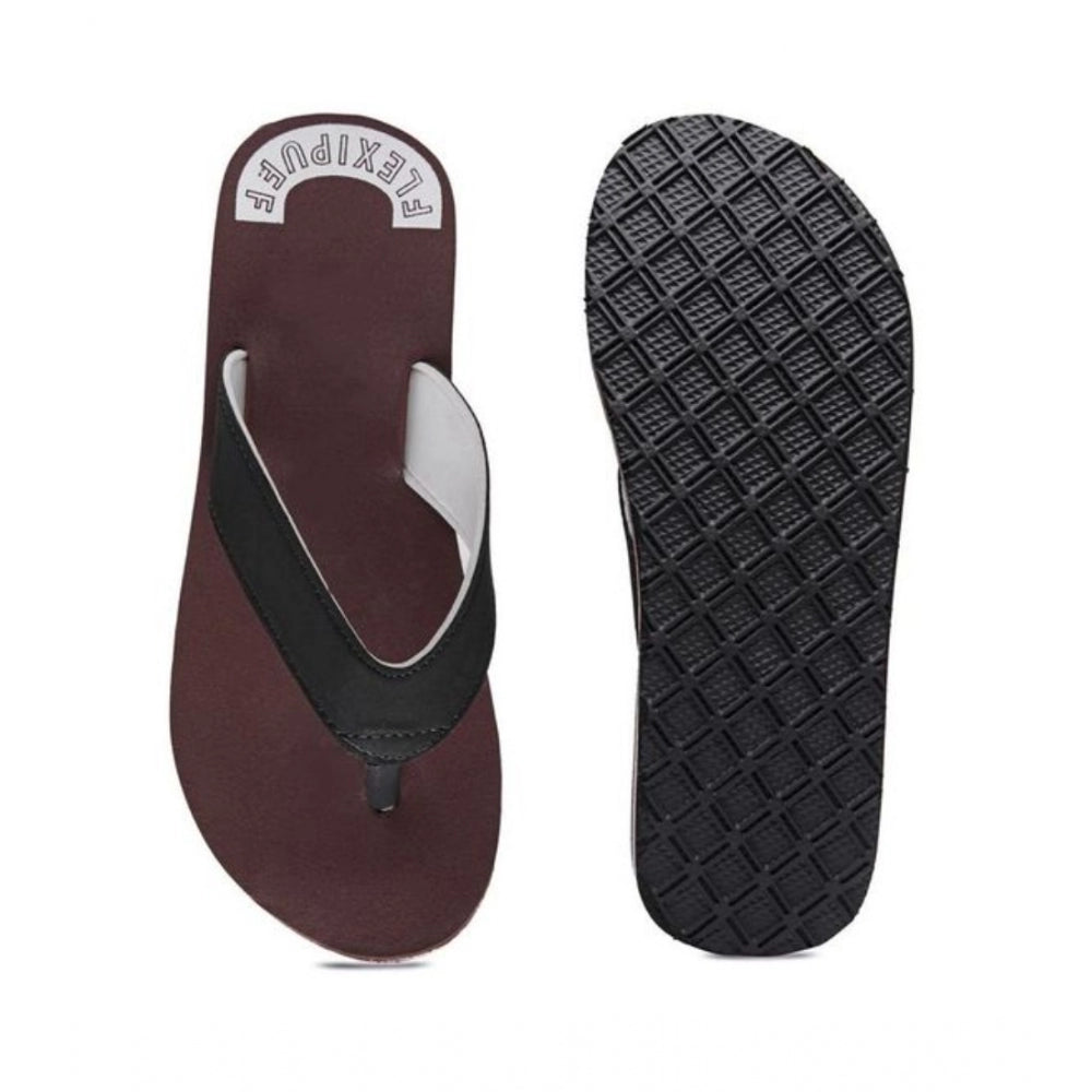 HD Unisex Rubber Men's Slippers for Ultimate Comfort (Maroon)