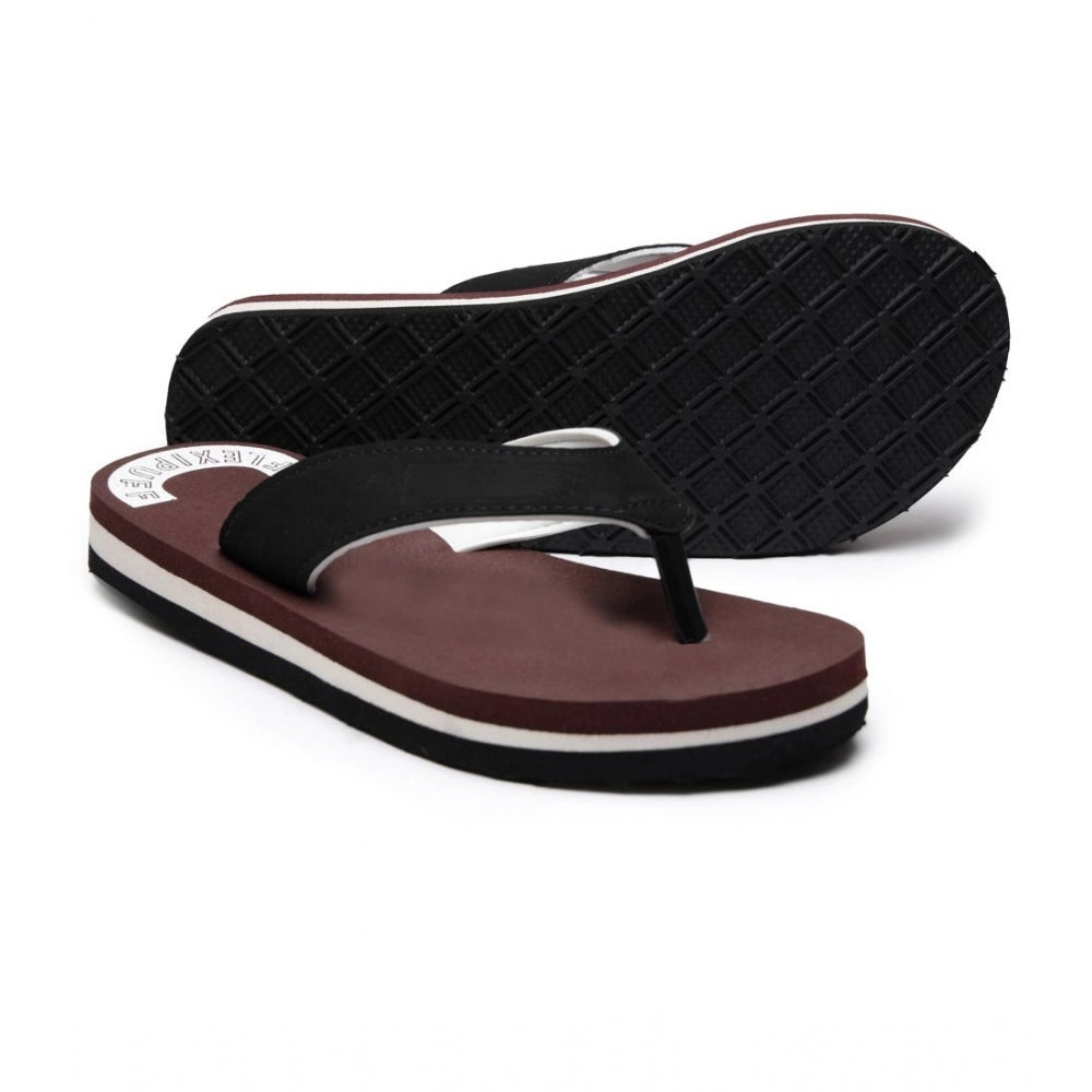 HD Unisex Rubber Men's Slippers for Ultimate Comfort (Maroon)
