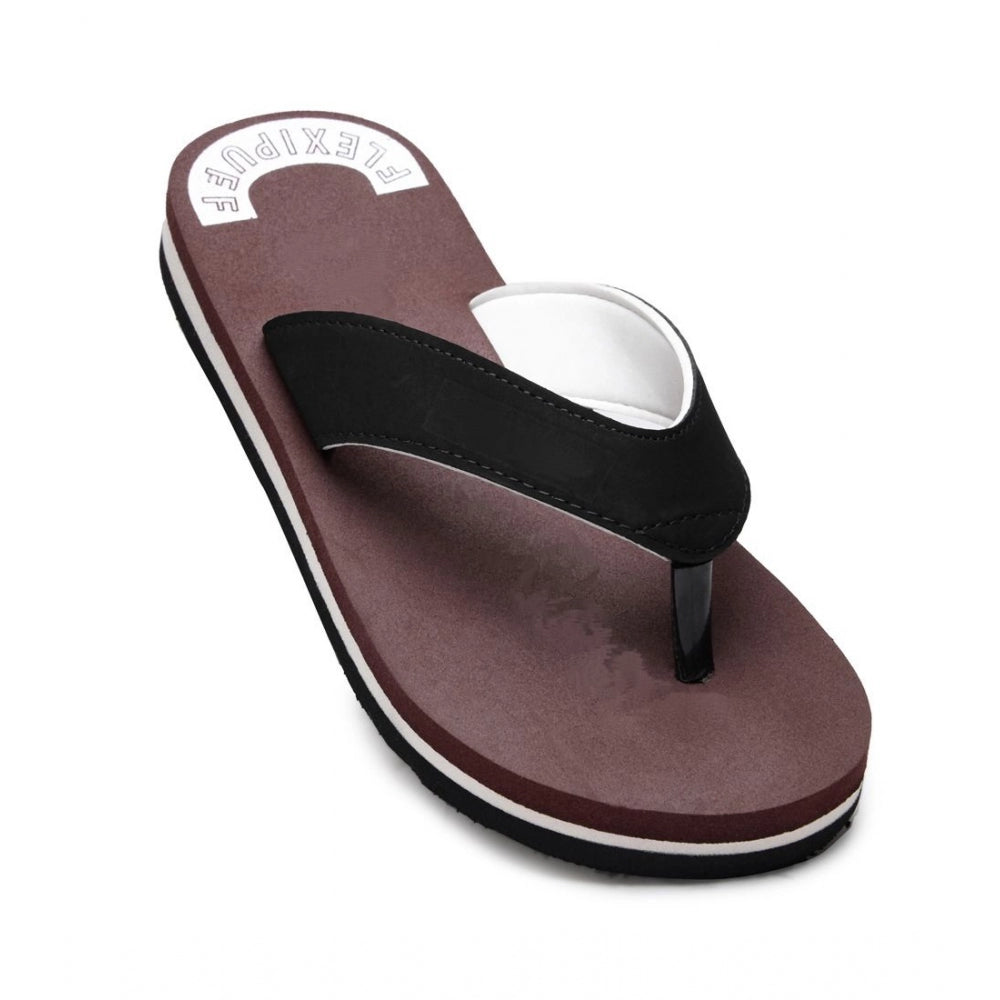 HD Unisex Rubber Men's Slippers for Ultimate Comfort (Maroon)