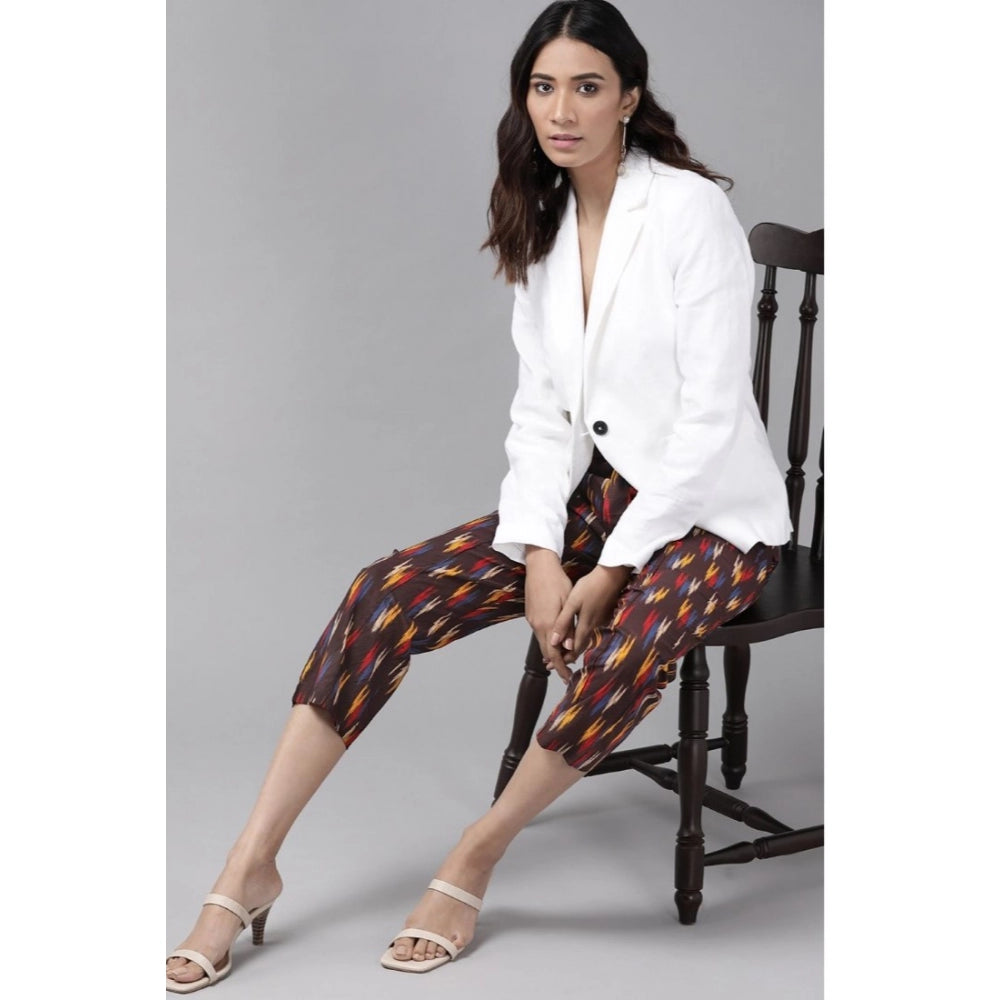 HD Women's Casual Printed Cotton Trouser Pant (MultiColor)