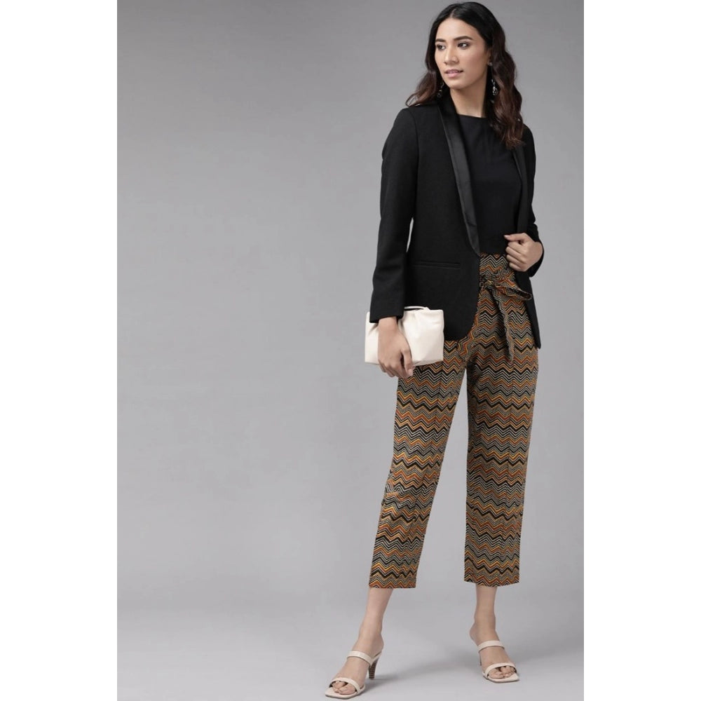 HD Women's Casual Printed Cotton Trouser Pant (MultiColor)
