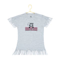 HamariDookan Girl's Casual Short Sleeve Printed Cotton T Shirt (Grey)