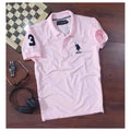 HamariDookan Men's聽Casual Half sleeve Solid聽Cotton Polo Neck T-shirt (Pink)