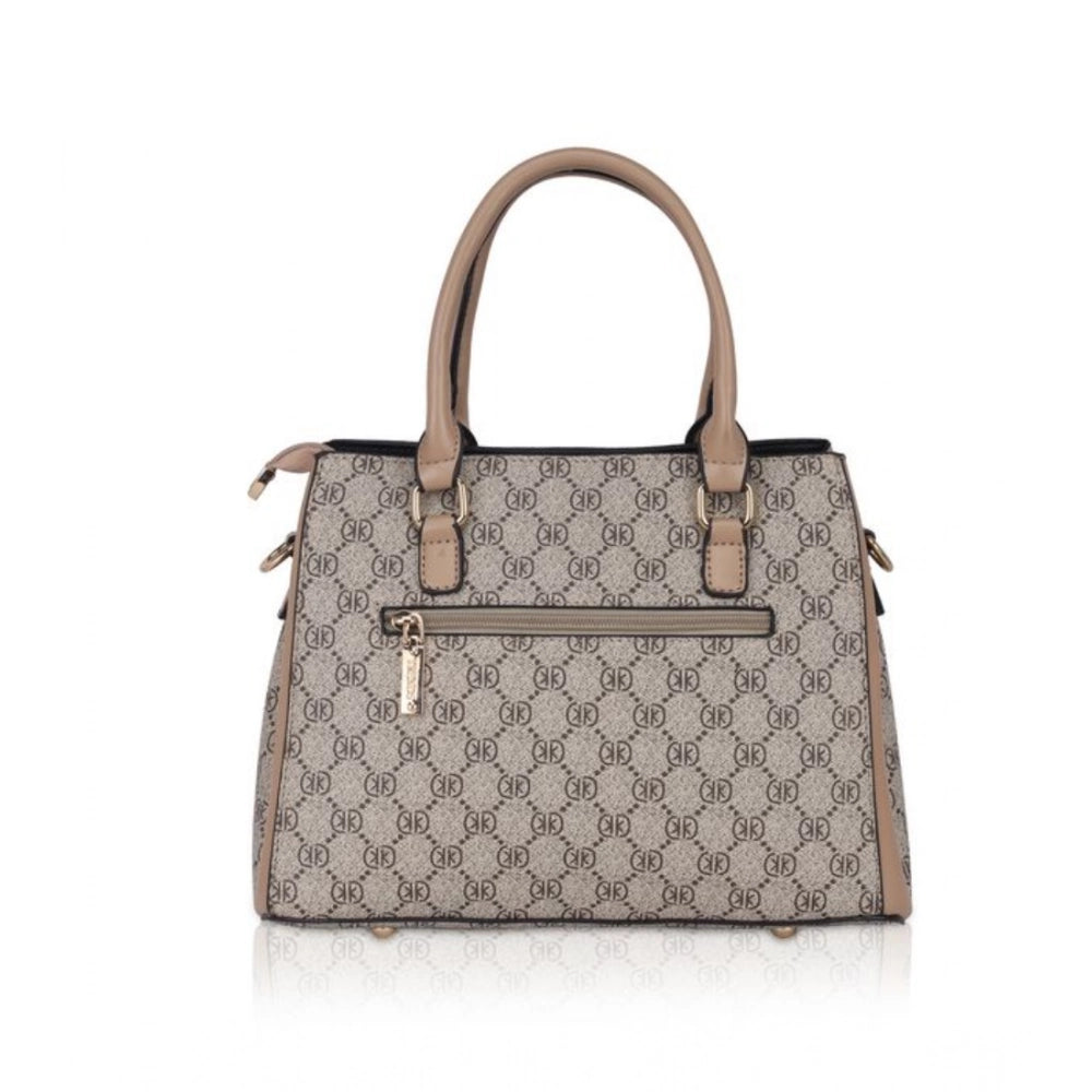Women's Faux Leather Printed Handbag (Hilver)