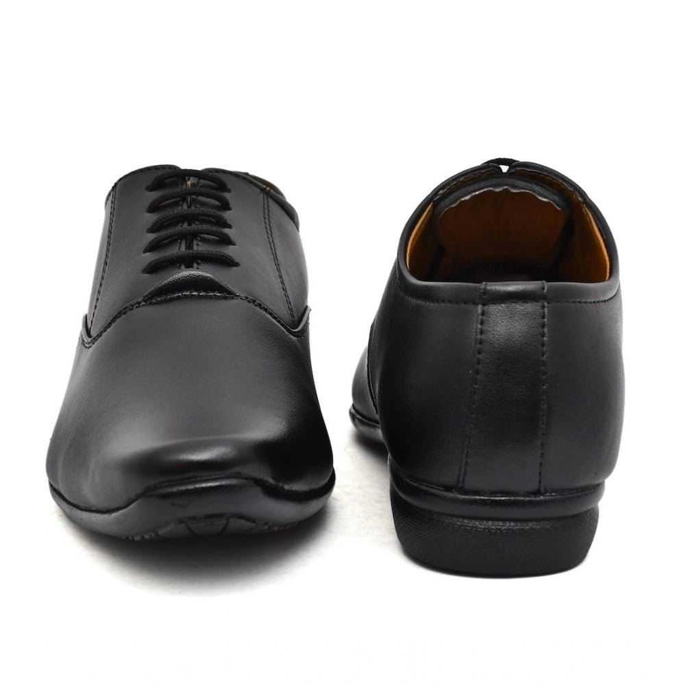 HD Men's Faux Leather Formal Shoes (Black)