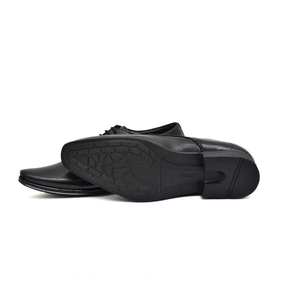 HD Men's Faux Leather Formal Shoes (Black)