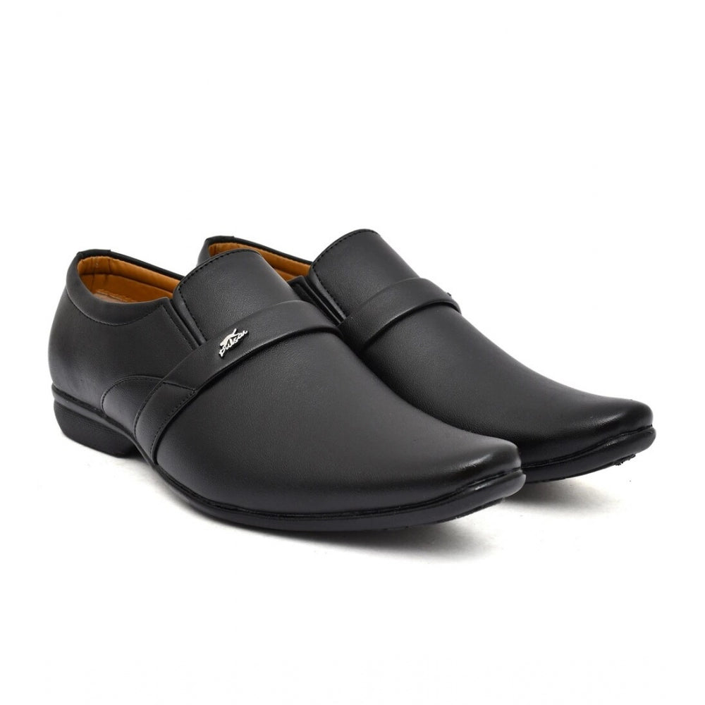 HD Men's Faux Leather Formal Shoes (Black)