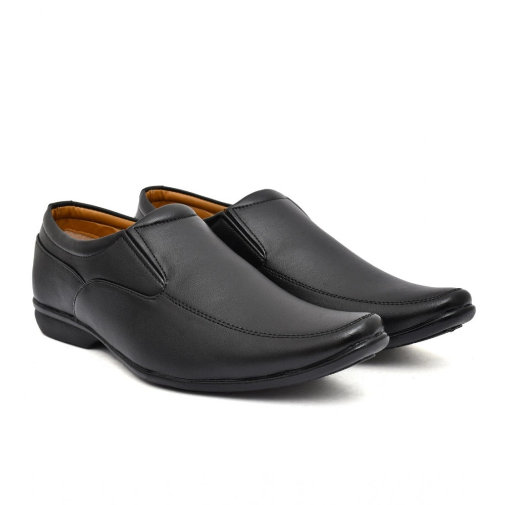 HD Men's Faux Leather Formal Shoes (Black)