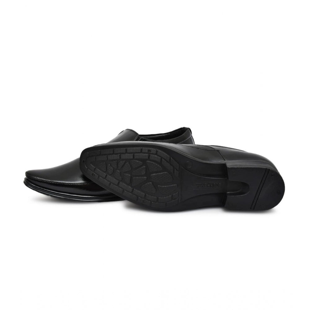 HD Men's Faux Leather Formal Shoes (Black)