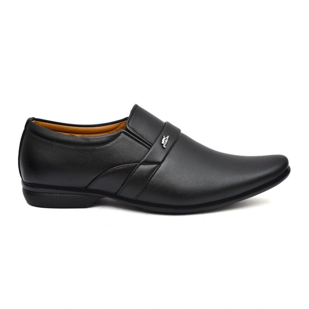 HD Men's Faux Leather Formal Shoes (Black)