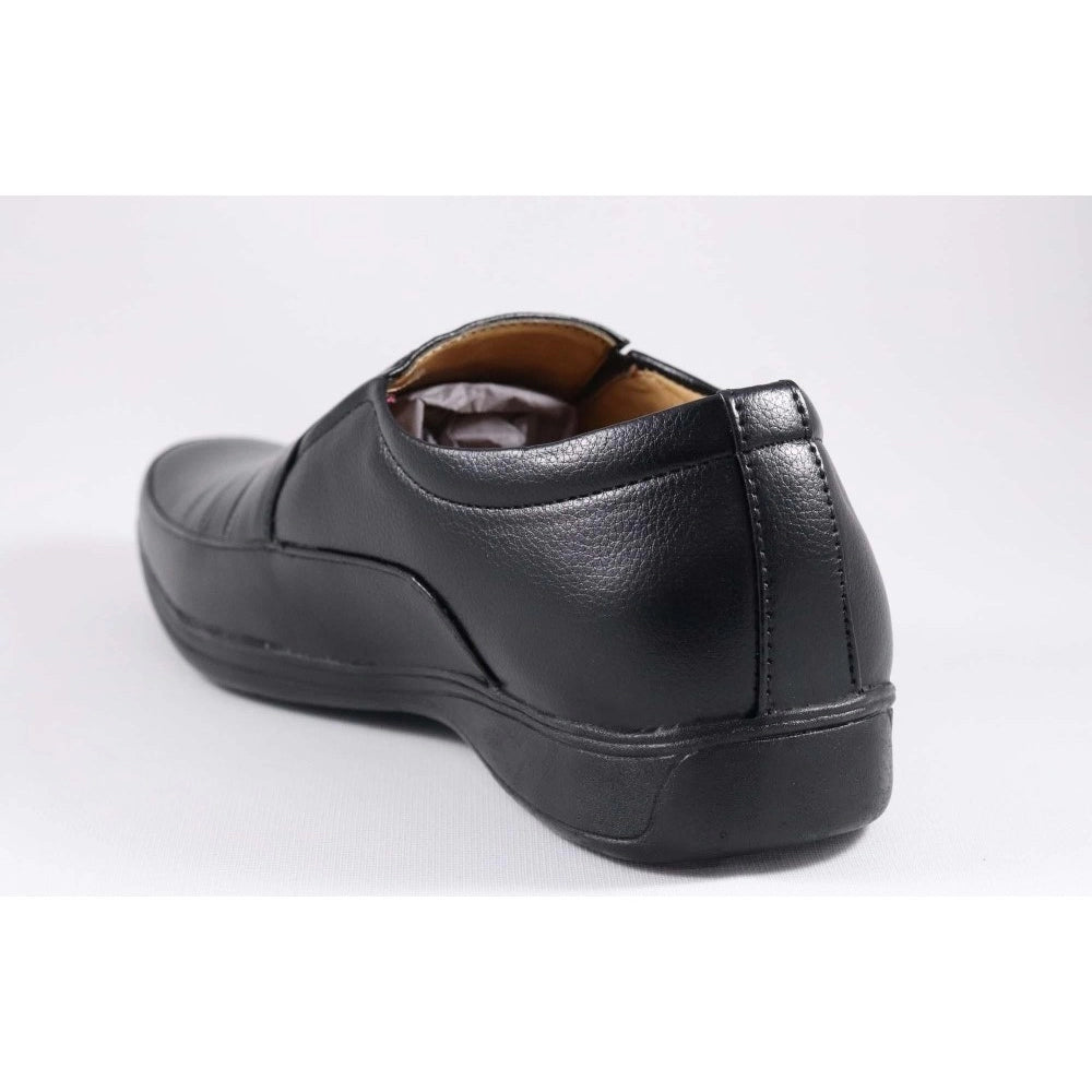 HD Men's Faux Leather Formal Shoes (Black)