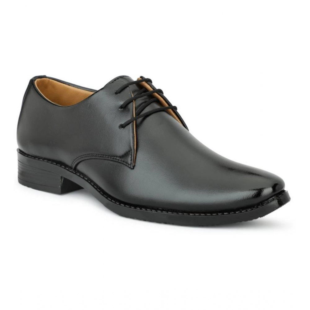 HD Men's Faux Leather Formal Shoes (Black)
