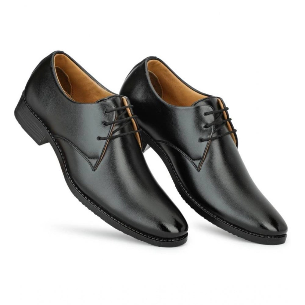 HD Men's Faux Leather Formal Shoes (Black)