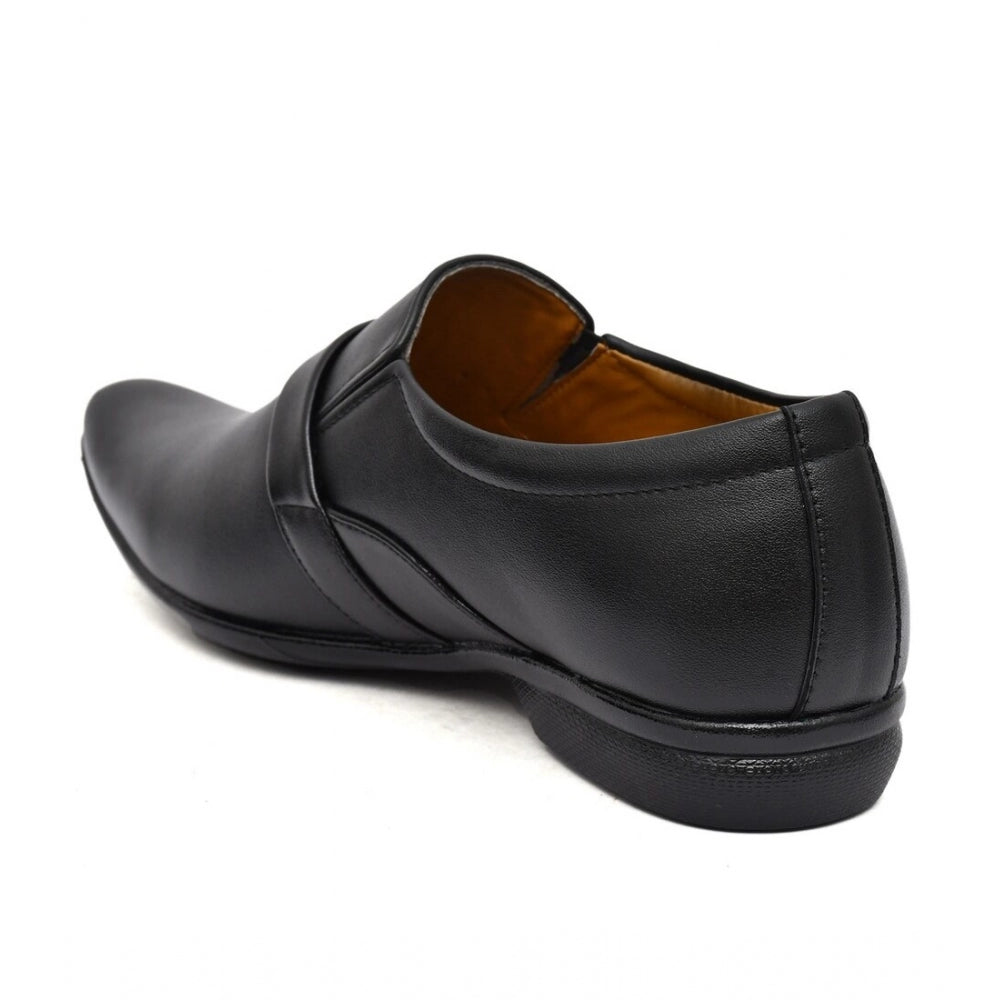 HD Men's Faux Leather Formal Shoes (Black)